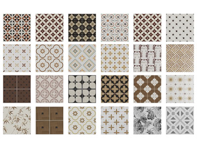 现代地面拼花 花砖