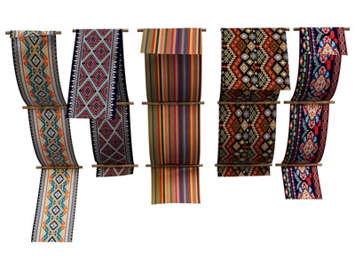 现代民族风图案的布料