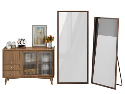 北欧中古风餐边柜 穿衣镜子