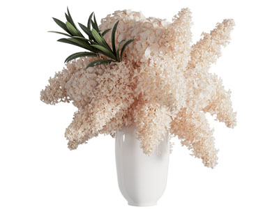 现代花瓶花卉3d模型 现代花瓶花卉