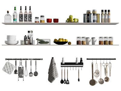 现代调味瓶 调料瓶 厨具置物架