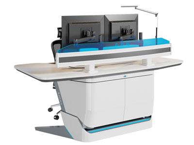 现代操作台 控制台 升降桌面3d模型 现代操作台 控制台 升降桌面
