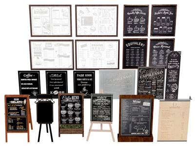 现代酒吧咖啡馆海报 黑板广告牌