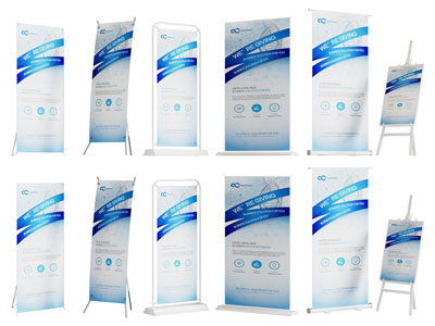 现代海报 易拉宝 广告牌 展架 广告展架 展架组合