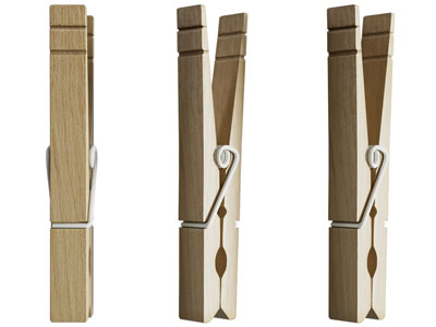 现代竹夹子 衣夹 生活用品