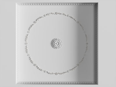 欧式天花吊顶3d模型 欧式天花吊顶