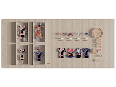 现代民族风 美陈 美陈民族服饰