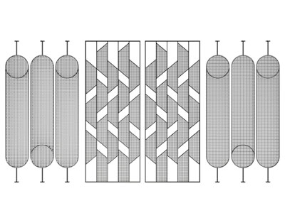 现代隔断3d模型 现代隔断