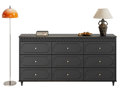 法式玄关柜 边柜 落地灯3d模型 法式玄关柜 边柜 落地灯