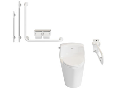 现代残疾人无障碍马桶 扶手支架