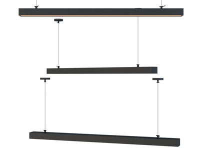 现代一字型吊灯3d模型 现代一字型吊灯