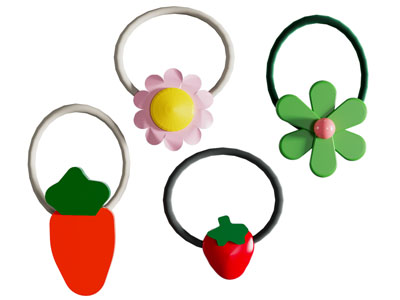 现代草莓头绳 橡皮筋 头饰发饰