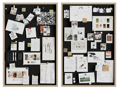 现代便签墙 照片墙 墙饰挂件