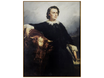 法式人物肖像装饰挂画 油画