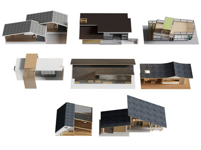 现代户外建筑3d模型 现代户外建筑