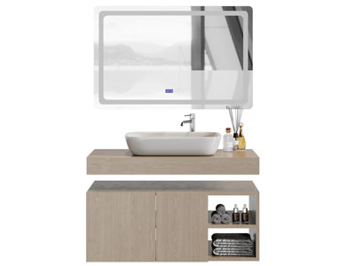 现代洗手台 镜子 浴室柜