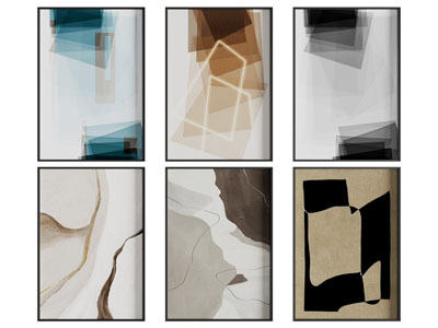 现代抽象装饰挂画