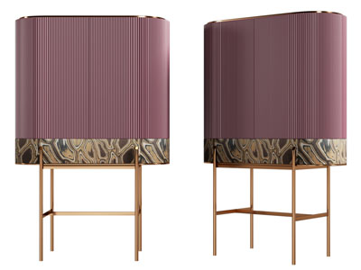 现代轻奢高脚玄关柜 边柜3d模型 现代轻奢高脚玄关柜 边柜