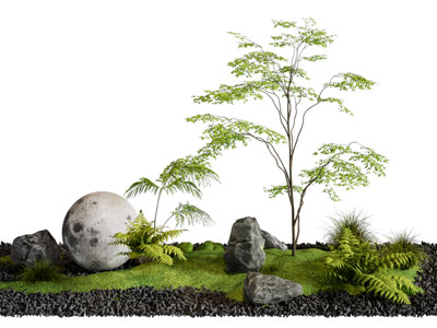 现代苔藓 月球灯 石头 花草植物景观园艺小品3d模型 现代苔藓 月球灯 石头 花草植物景观园艺小品