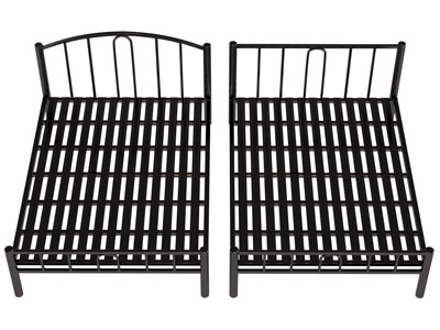 现代铁艺双人床