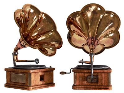 欧式留声机 唱片机 电唱机 古董 文物