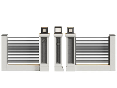 现代庭院门 花园门 大门3d模型 现代庭院门 花园门 大门