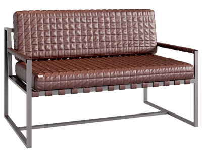 现代休闲椅子 皮革沙发