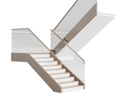 现代旋转楼梯3d模型 现代旋转楼梯