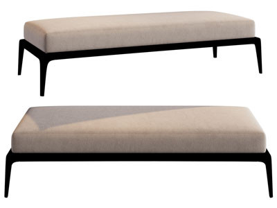 现代长方形沙发凳子