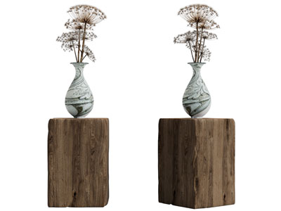 现代花瓶花卉3d模型 现代花瓶花卉