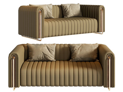 现代轻奢多人沙发