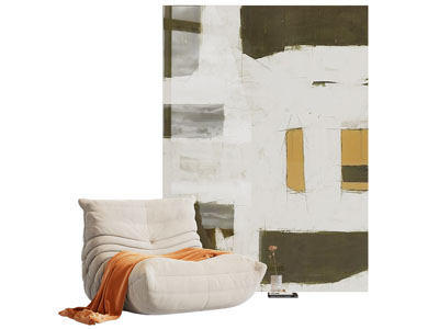 现代懒人沙发 地画3d模型 现代懒人沙发 地画