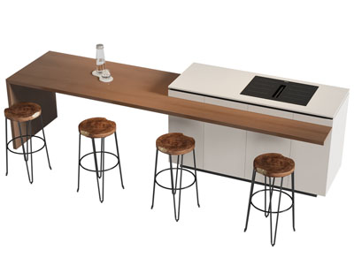 现代吧台餐桌椅组合 吧台把灯组合3d模型 现代吧台餐桌椅组合 吧台把灯组合