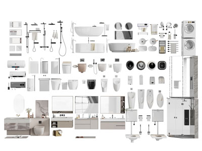 现代浴缸浴盆 马桶 卫浴柜架 卫浴小件