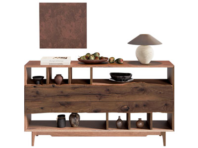 侘寂风餐边柜 摆件组合