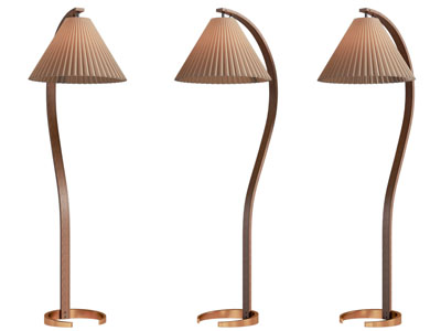 侘寂风落地灯3d模型 侘寂风落地灯