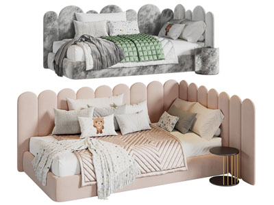 现代儿童床 单人床