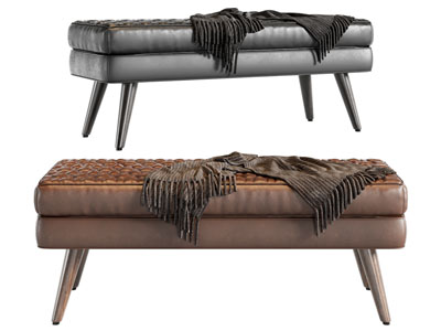 现代长方形沙发凳子