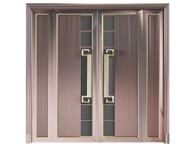 新中式大门3d模型 新中式大门