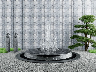 新中式水景小品