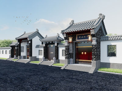 中式门头组合