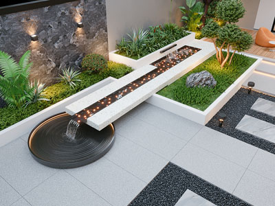 现代庭院