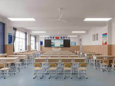 现代学校课堂教室