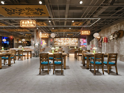 工业风火锅店
