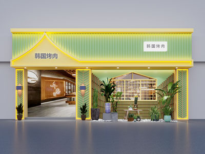 东南亚傣韩泰越风餐厅门头