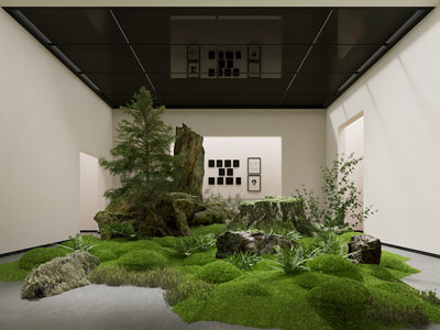 现代室内植物景观园艺小品
