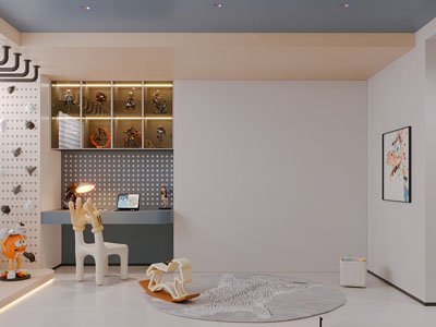 现代卧室 儿童房 男孩房