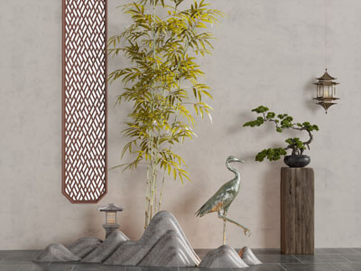 新中式景观造景 园艺小品