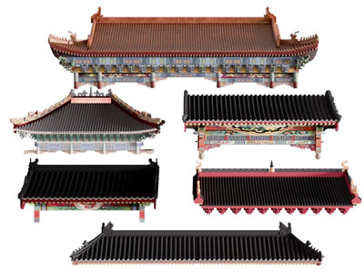 新中式屋檐 古建 建筑构件