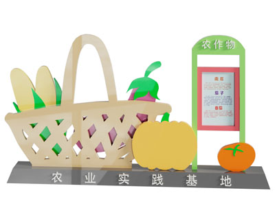 现代农作物实践基地指示牌 导引牌